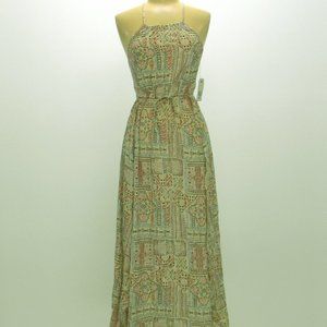 Billabong Fashion Design Halter Maxi Dress